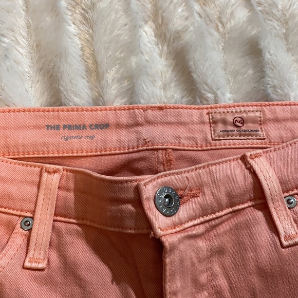 Salmon color straight leg jeans coral color pants size 29 - Picture 4 of 7